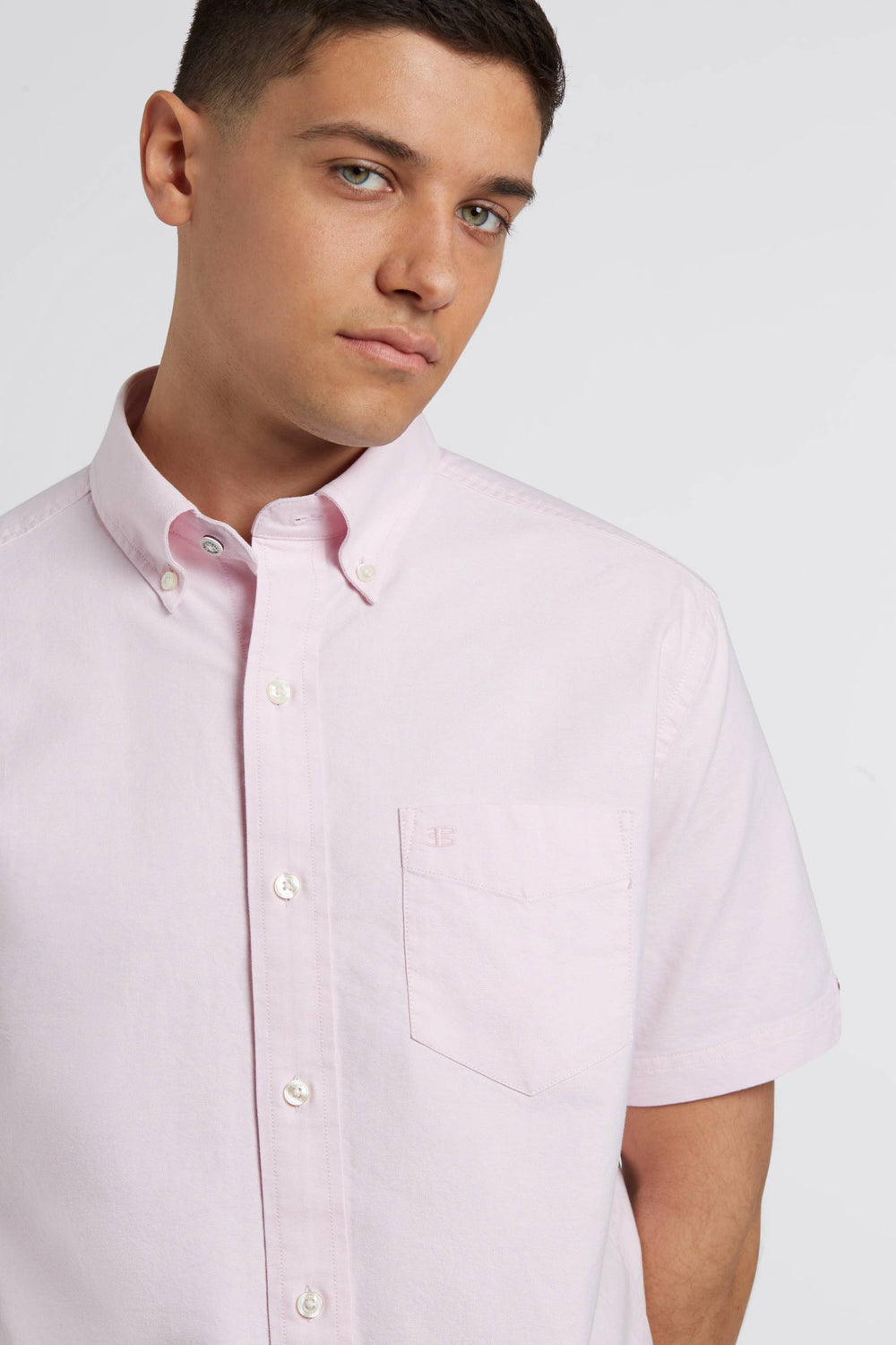 Chemises Ben Sherman Short Sleeve Brighton Oxford Organic Rose | XJD-44295942